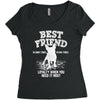 Best Friend Pug Women's Triblend Scoop T-shirt