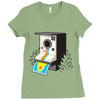 bird booth Ladies Fitted T-Shirt