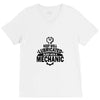 keep well lubricated sleep with a mechanic V-Neck Tee