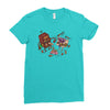 bar fight Ladies Fitted T-Shirt
