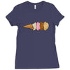 quadruple dip towe Ladies Fitted T-Shirt