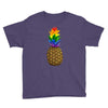 rainbow pineaplle Youth Tee