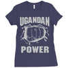uganda power Ladies Fitted T-Shirt