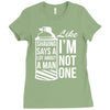 shaving says a lot about a man like Ladies Fitted T-Shirt
