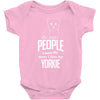 The More People I Meet The More I Love My Yorkie Gifts Baby Onesie