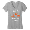 i'm a halloween kind of girl Women's V-Neck T-Shirt