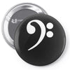 bass cleff funny Pin-back button