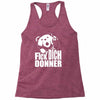ted fick dich donner Racerback Tank