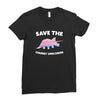Save The Chubby Unicorns Ladies Fitted T-Shirt