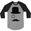 moustache gentleman 3/4 Sleeve Shirt