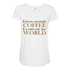 given enough coffee Maternity Scoop Neck T-shirt