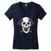 skull axe Women's V-Neck T-Shirt