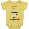angry planes Baby Bodysuit
