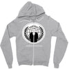 anonymous group occupy hacktivist pipa sopa acta   v for vendetta Zipper Hoodie