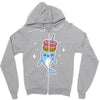 narwhal donuts kawaii cute unicorn harajuku sweet cool awesome Zipper Hoodie