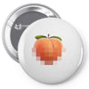 peach t Pin-back button
