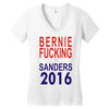 bernie fucking sanders 2016 for americans president Women's V-Neck T-Shirt