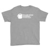 please stop talking it's too early coffee Youth Tee