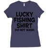 luck fishing Ladies Fitted T-Shirt