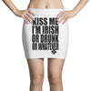 kiss me i'm irish or drunk or whatever t shirt st patricks day funny t Mini Skirts