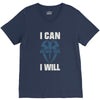 i can  i will V-Neck Tee