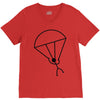 stick man skydiving V-Neck Tee