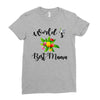 world's best mama Ladies Fitted T-Shirt