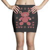 ugly sweater bear Mini Skirts