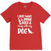 i just want to drink beer &amp; hang with V-Neck Tee