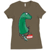 my name is apatosaurus Ladies Fitted T-Shirt
