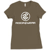 rocawear records hip hop Ladies Fitted T-Shirt
