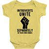 introverts unite separately in your own homes Baby Bodysuit