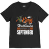 Halloween Kings Are Born In September V-Neck Tee