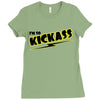 i'm so kick ass t shirt cool awesome epic tee funny Ladies Fitted T-Shirt