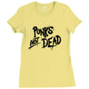 punks not dead exploited punk rock hooded sweatshirt vintage style dis Ladies Fitted T-Shirt