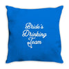 bride's drinking team diamond ring bachelorette Throw Pillow