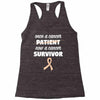 Once a Cancer Patient Now a Cancer Survivor Racerback Tank