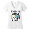 This Is What Trans Looks Like Women's V-Neck T-Shirt