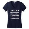 vegan Women's V-Neck T-Shirt