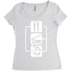 v2 eat sleep fish Women's Triblend Scoop T-shirt