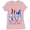 navy dad Ladies Fitted T-Shirt