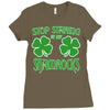 stop starting at my shamrocks Ladies Fitted T-Shirt
