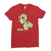 alien believe space sci fi ufo nerd Ladies Fitted T-Shirt