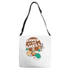 saved by the shell Adjustable Strap Totes