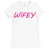 wifey Ladies Fitted T-Shirt