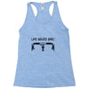 life behind bars bicycle Racerback Tank