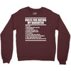 rules for dating my daughter Crewneck Sweatshirt