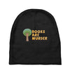 books are murder Baby Beanies
