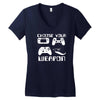 choose your weapon gamer finny retro Women's V-Neck T-Shirt