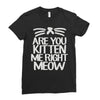 are you kitten me right meow Ladies Fitted T-Shirt